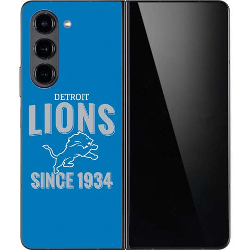 NFL Detroit Lions Helmet Galaxy Z Fold5 5G Skin